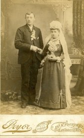 Wedding of Joe and Lizzie Arenz, 1891