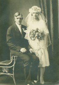 Wedding of Bernard & Hulda Chapiewsky Rondorf, 1926