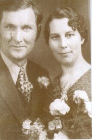Wedding of Helmer and Evelyn Stark Everson, 1936