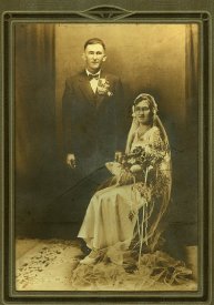 Wedding of George and Regina Weber Hurtz, 1928