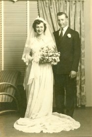 Wedding of George and Delores Hundt Althoff, 1944