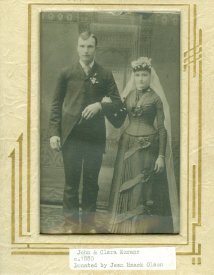 John and Clara Kuranz Wedding, circa 1885