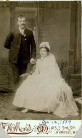 Wedding of Nick and Christina Ruedy Elsen, 1889