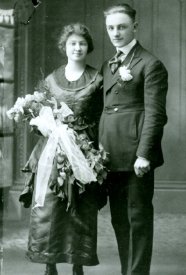 Wedding Day for Paul and Clara Janusheske Wegner, 1920