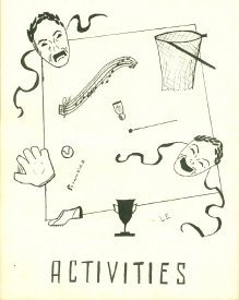 Activities Page from Bangor HS Echo, 1947