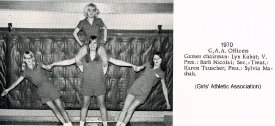 Officers of Girls Athletic Association, 1970.