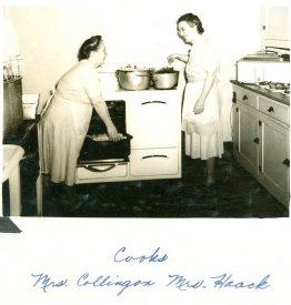 Mrs. Collingon and Mrs. Haack, Bangor HS Cooks