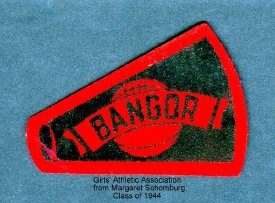 G.A.A. Cheerleading Badge, Bangor HS 1943-1944