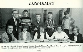 Bangor HS Student Librarians, 1965.