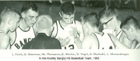 In the Huddle: Bangor HS Basketball Team, 1965