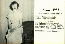 1952 Bangor HS Prom Queen Clarice Hanson