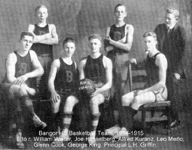 Bangor High School Basketball, 1914-1915