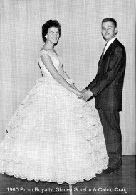 1960 Prom Queen Shirley Sprehn & King Cal Craig
