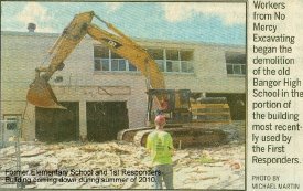 Demolition of the former White & 1st Responders Bdg., 2010