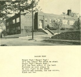 Lyrcis to Bangor HS Fight song, 1942