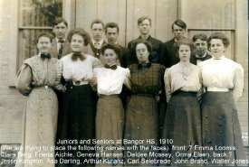 Juniors & Seniors at Bangor HS, 1910