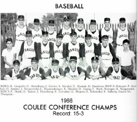 Bangor HS Baseball Coulee Conference Champs, 1966