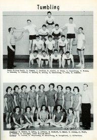 Tumbling at Bangor High School , 1953