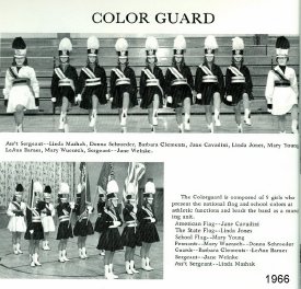 1966 Bangor High School Color Guard