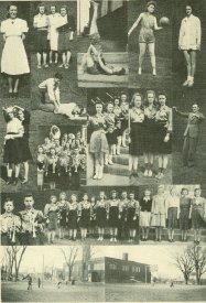 Collage of Candid photos , Class of 1942