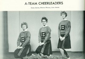 Bangor HS Basketball A-Team Cheerleaders, 1963