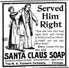 Ad for Santa Claus Soap, 10.25.1895, B.I.