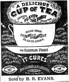 Ad for Tea from R.R. Evans Store, 06.19.1896, B.I.