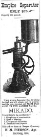Ad for Empire Cream Separator, 12.13.1895, B.I.