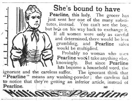 Ad for Pearline Washing Powder, 09.10.1895.B.I.