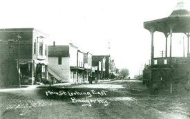 Gazebo on Bangor's Commercial St., circa 1903