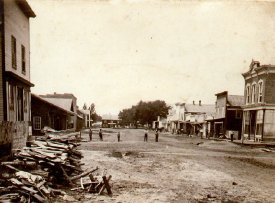 Early Bangor Main Street Scene Looking West, circa 1878