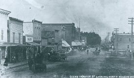 Main Street Scene Facing East, circa 1900