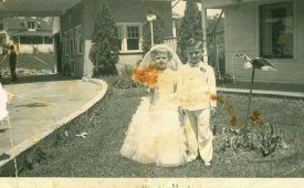 Billy Arentz and Marie Kirchner (1954) at Wedding