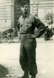Jim Cavadini in Italy, 1943 (age 22).