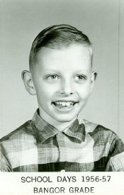 Lee Friell, student at Bangor Elementary, 1956-57