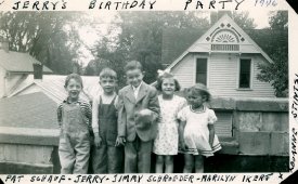 B-Day Party for 5 year old Jerry Doschadis, 1946