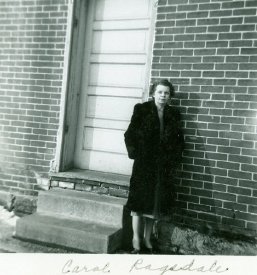 Carol Ragsdale posing at Bangor Telephone Co.