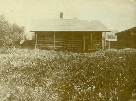 Ruedy Log Cabin, lower Dutch Creek, circa 1920