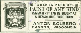 Advertisement for Paints from Anton Solberg