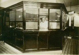 Tellers at Farmers State Bank, late 1920's